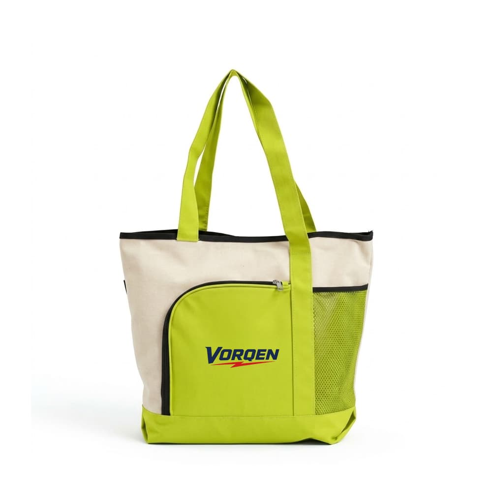 Zippered Shopper Canvas Tote Bag gallery 4