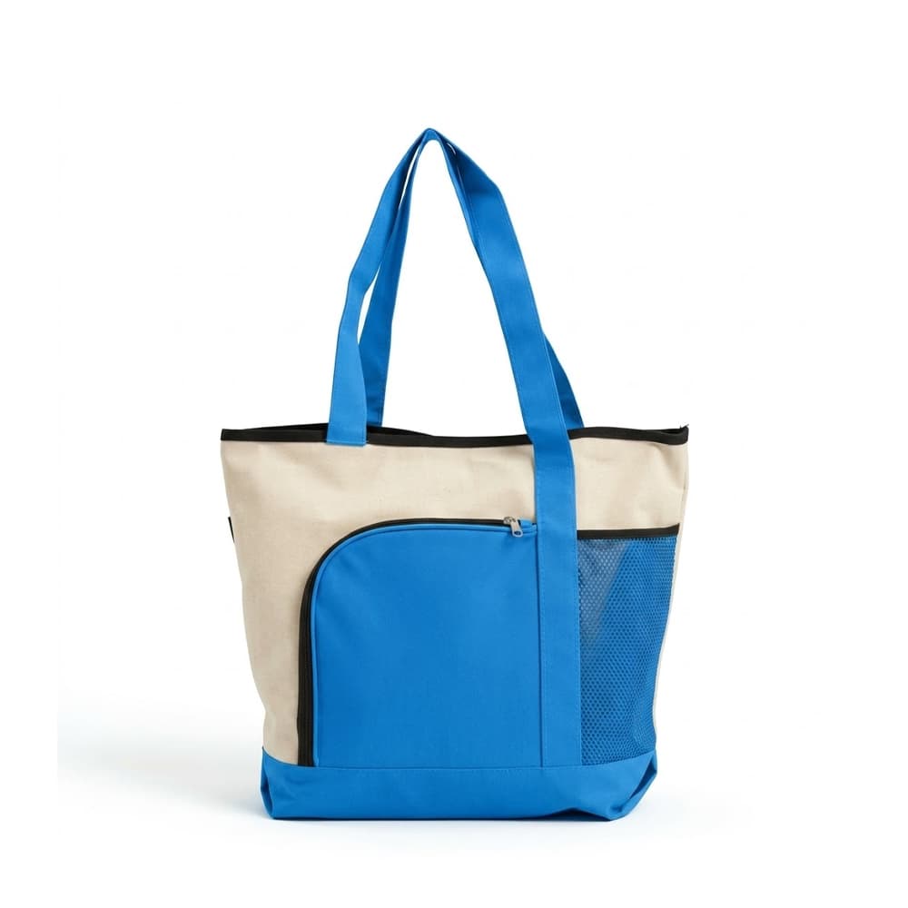 Zippered Shopper Canvas Tote Bag gallery 6