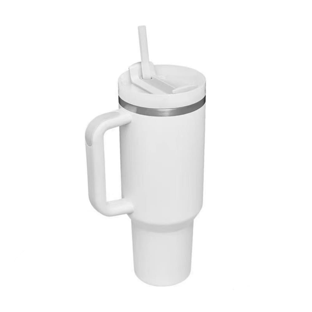 40 oz Insulated Stainless Steel Tumbler w/ Lid & Straw gallery 8