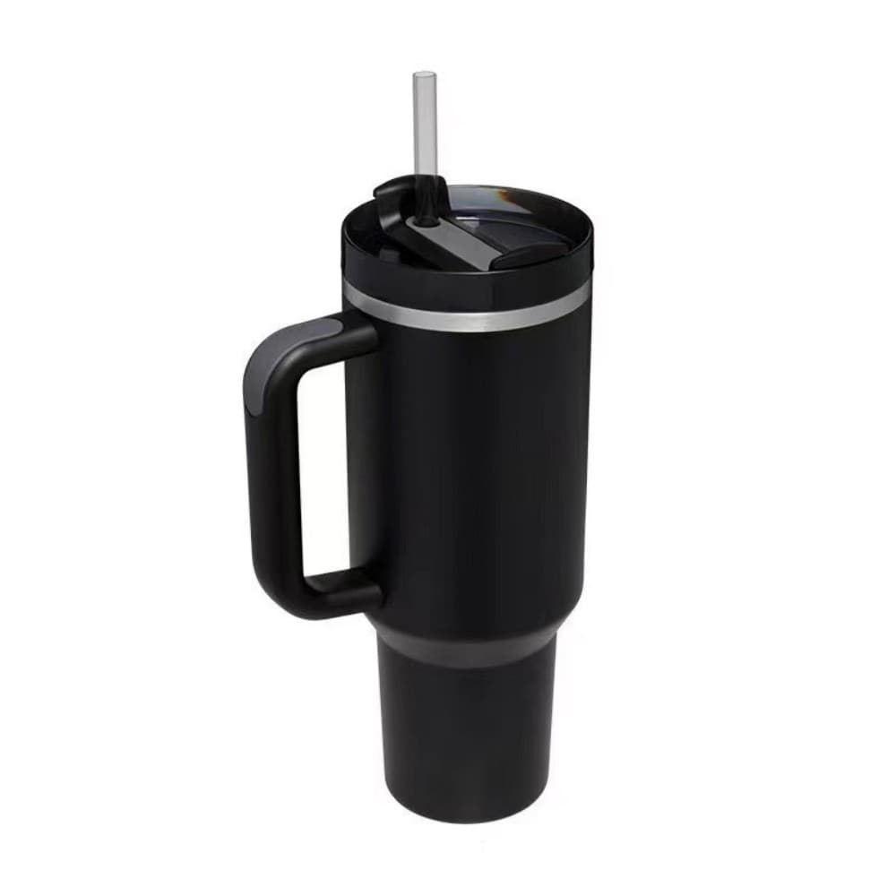 40 oz Insulated Stainless Steel Tumbler w/ Lid & Straw gallery 3