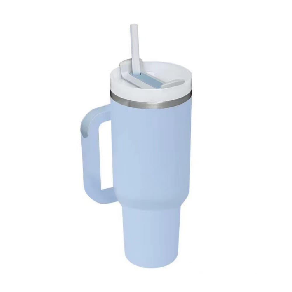 40 oz Insulated Stainless Steel Tumbler w/ Lid & Straw gallery 10