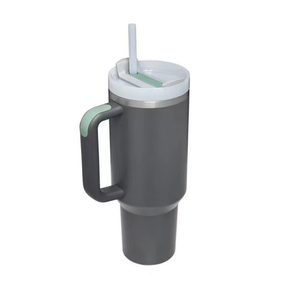 40 oz Insulated Stainless Steel Tumbler w/ Lid & Straw gallery 6