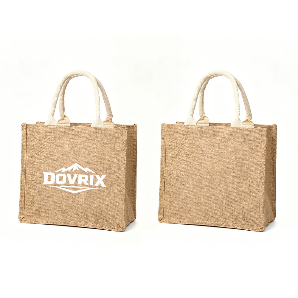 Burlap Shopping Tote Bag - Custom Wholesale BAGS GROCERY/REUSABLE | Alogo Solutions