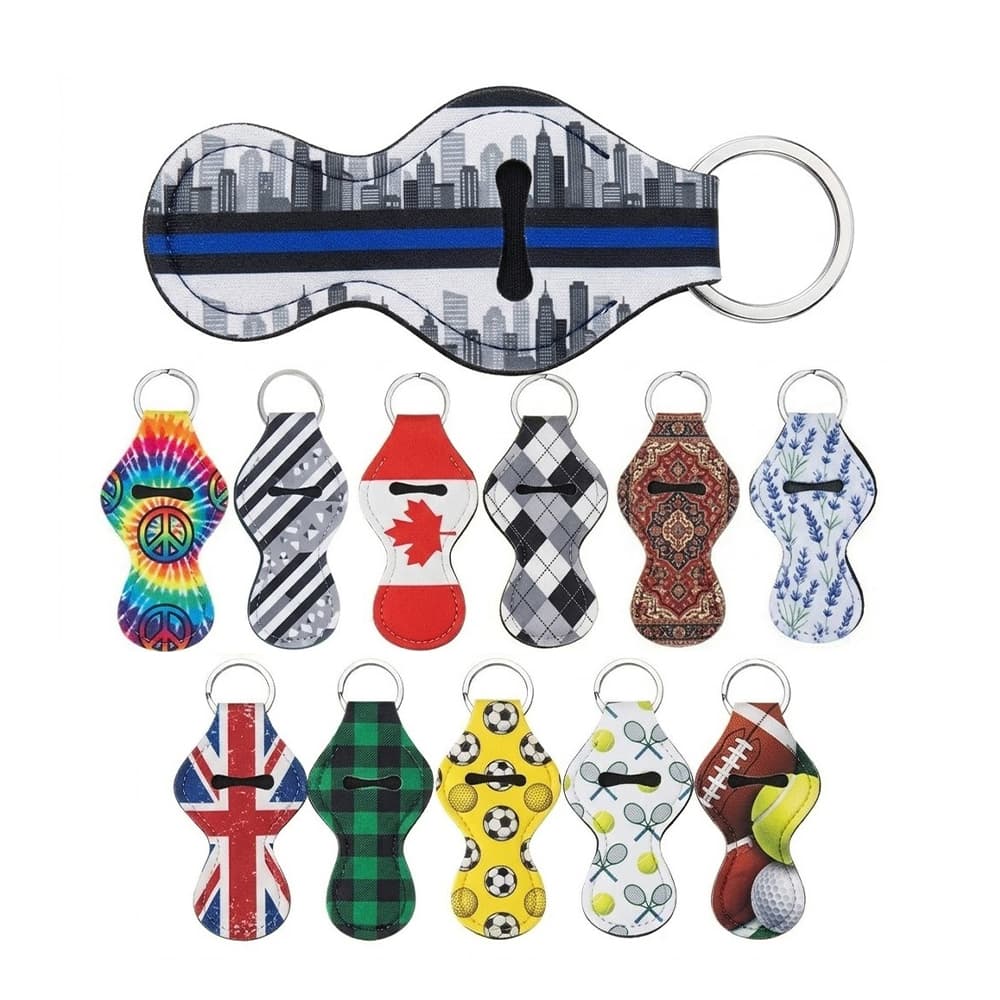 Color Print Lip Balm Holder Keychain - Custom Wholesale KEYCHAINS | Alogo Solutions