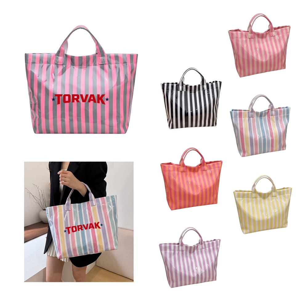 Water-Resistant PVC Beach Tote Bag - Custom Wholesale BAGS TOTE | Alogo Solutions