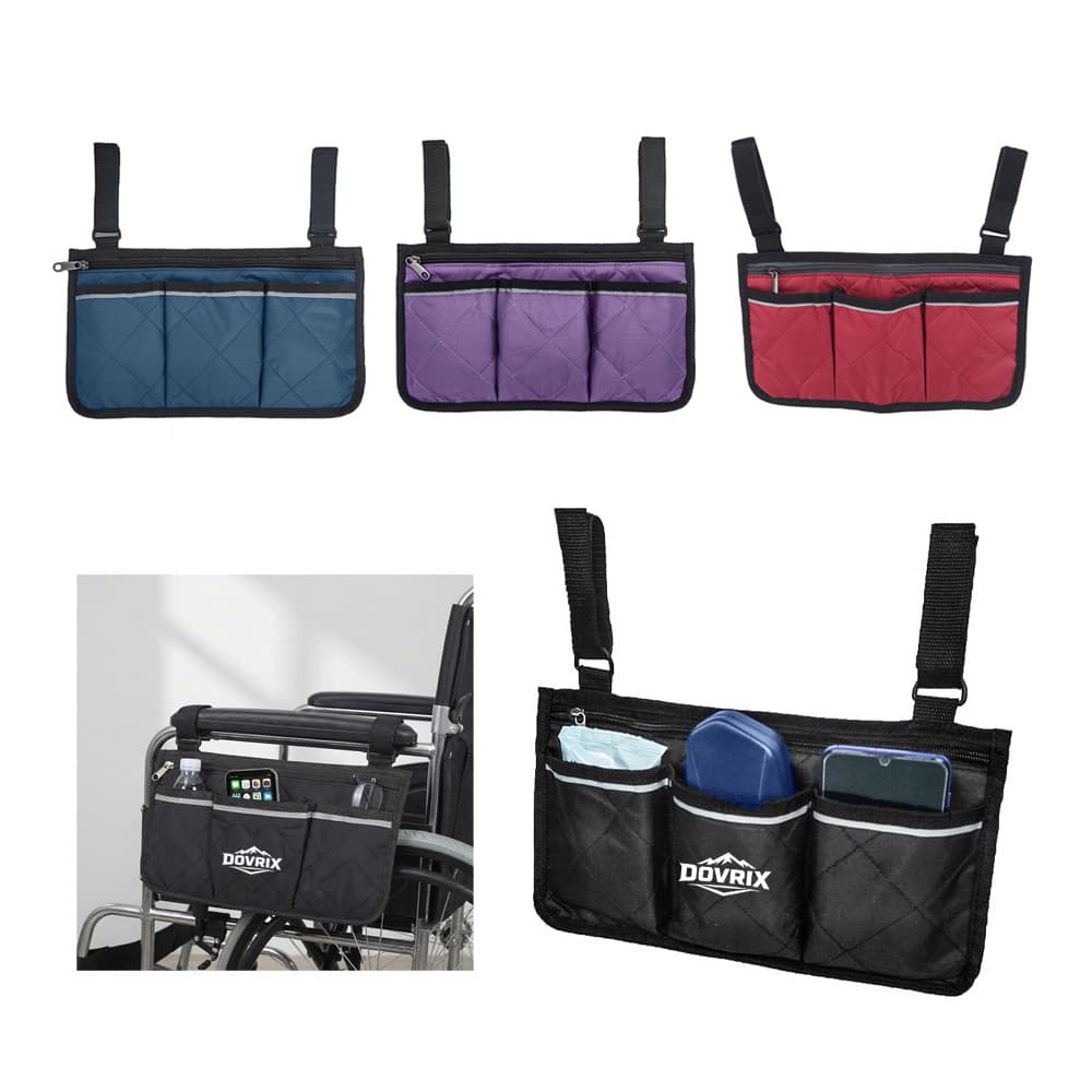 Waterproof Wheelchair Side Pouch - Custom Wholesale BAGS NYLON | Alogo Solutions