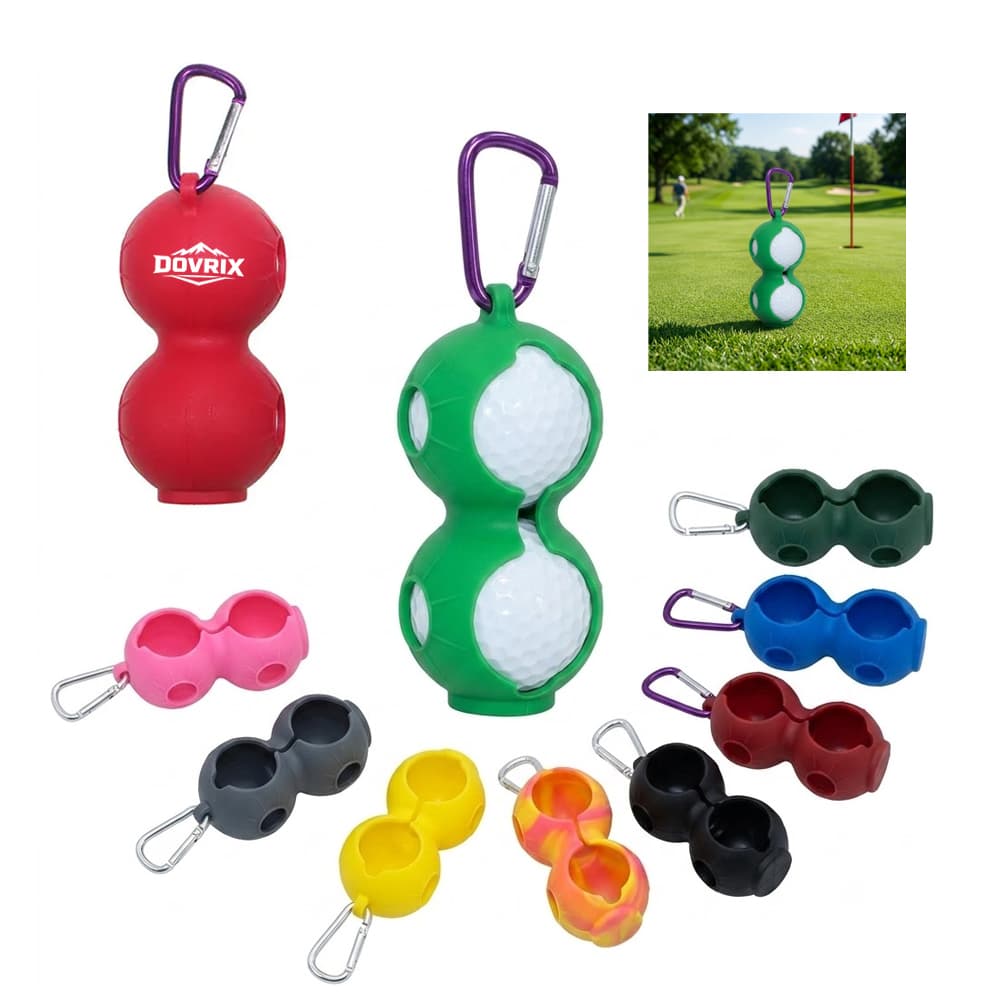 Dual Golf Ball Silicone Carrying Case - Custom Wholesale GOLF ACCESSORIES GENERAL | Alogo Solutions