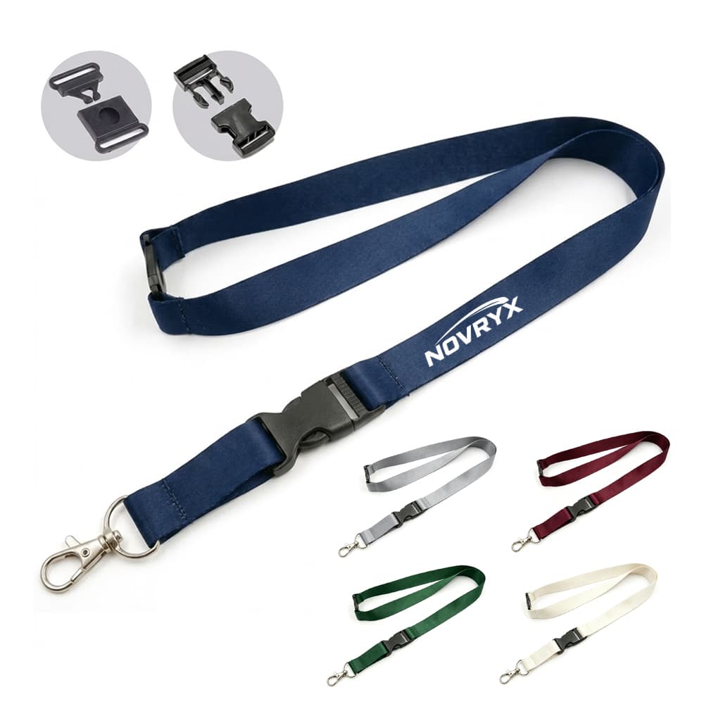 Safety Breakaway Polyester Lanyards w/ Buckle Release - Custom Wholesale LANYARDS | Alogo Solutions