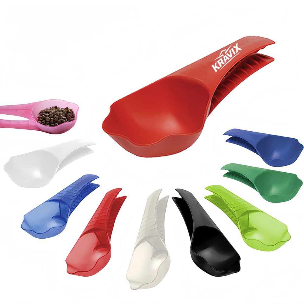 Paw Shaped Pet Food Scoop & Clip - Custom Wholesale PET ITEMS GENERAL | Alogo Solutions
