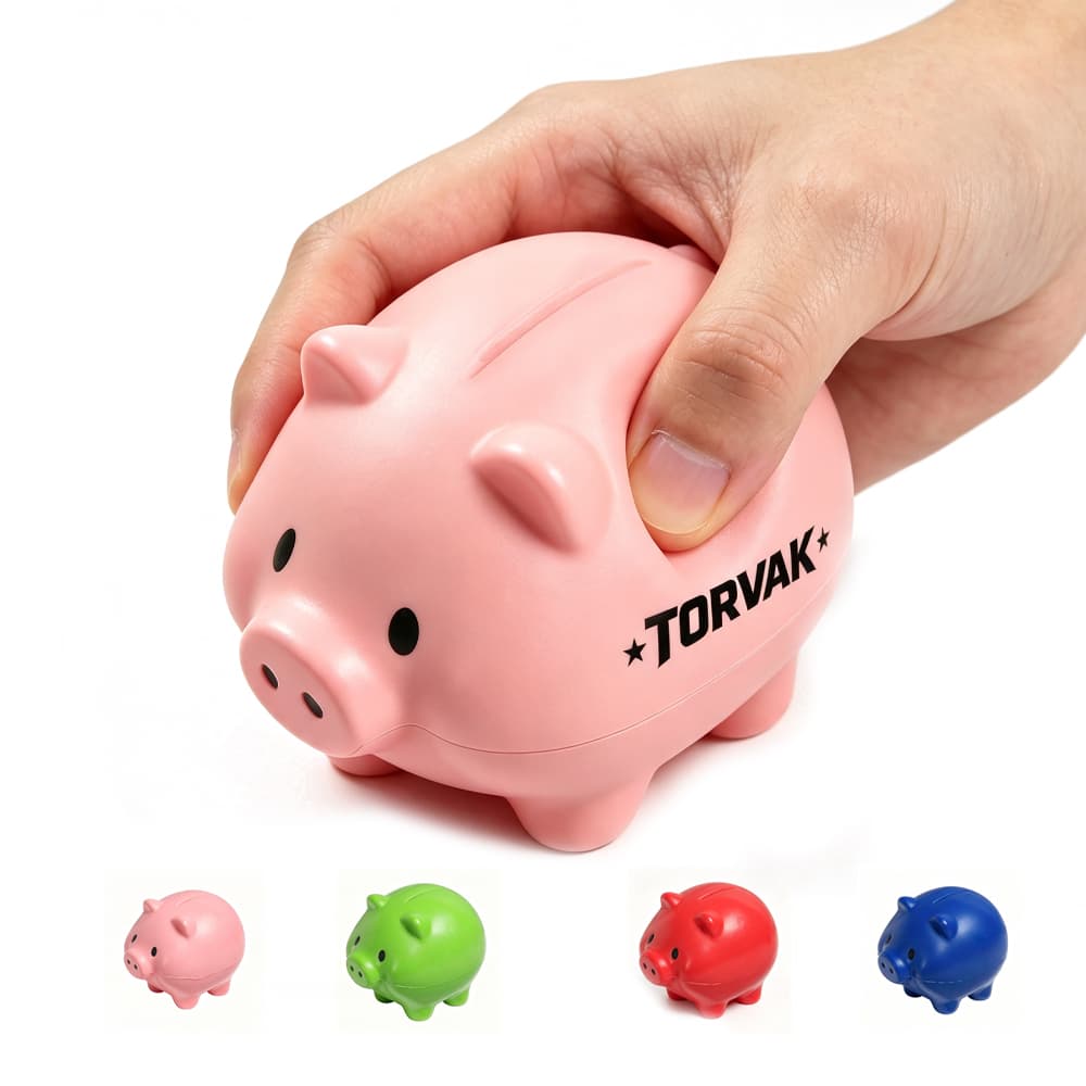 Squeezable Pig Stress Reliever - Custom Wholesale STRESS BALLS | Alogo Solutions