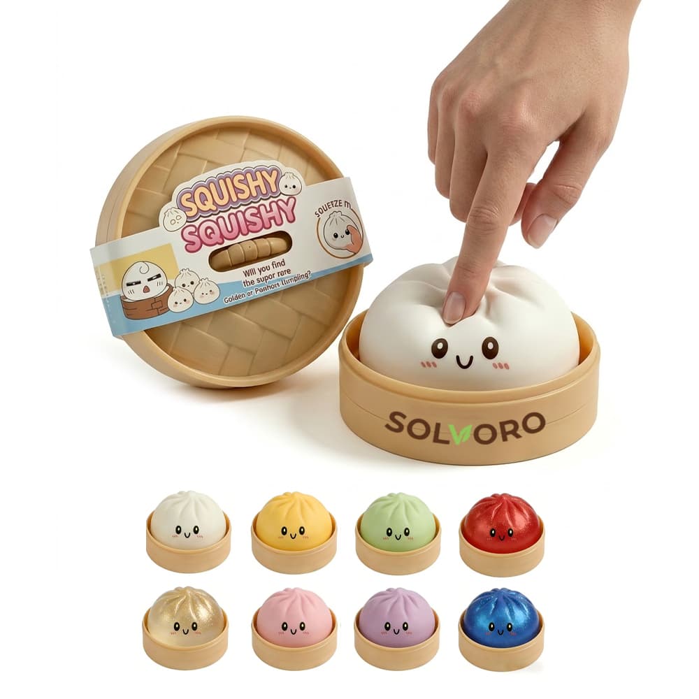 Squishy Bun Shaped Stress Reliever - Custom Wholesale STRESS RELIEVERS GENERAL | Alogo Solutions