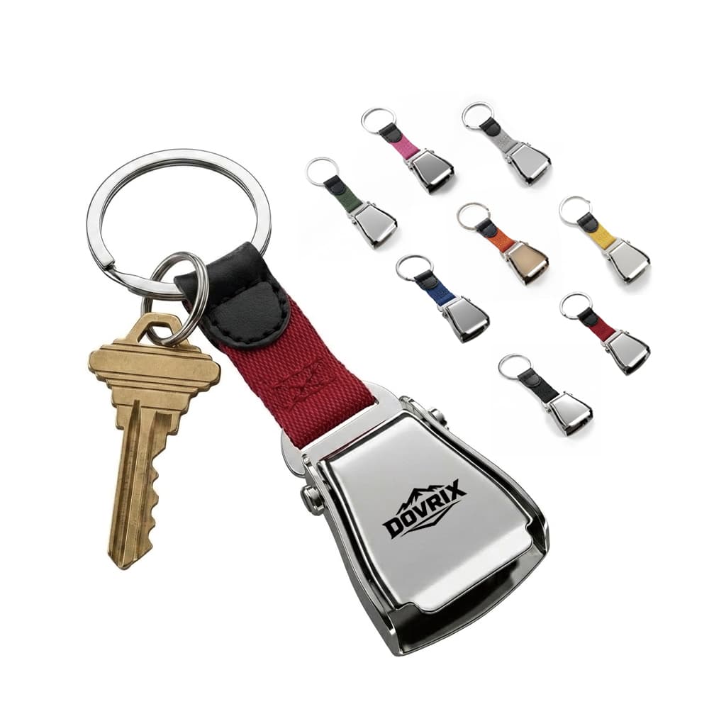 Detachable Seat Belt Buckle Key Ring - Custom Wholesale KEY CHAINS GENERAL | Alogo Solutions