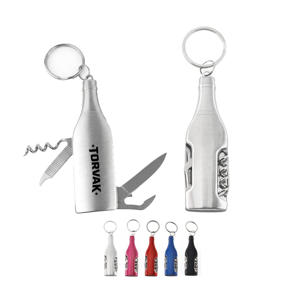 Multi Tool Bottle Opener w/ Keyring - Custom Wholesale KEY CHAINS WITH BOTTLE OR CAN OPENER | Alogo Solutions