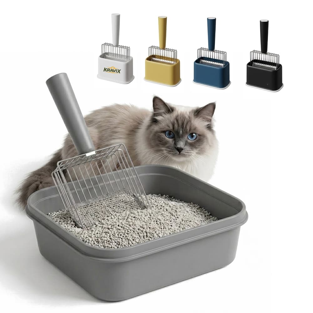 Sifting Cat Litter Scoop Set w/ Base - Custom Wholesale PET ITEMS GENERAL | Alogo Solutions