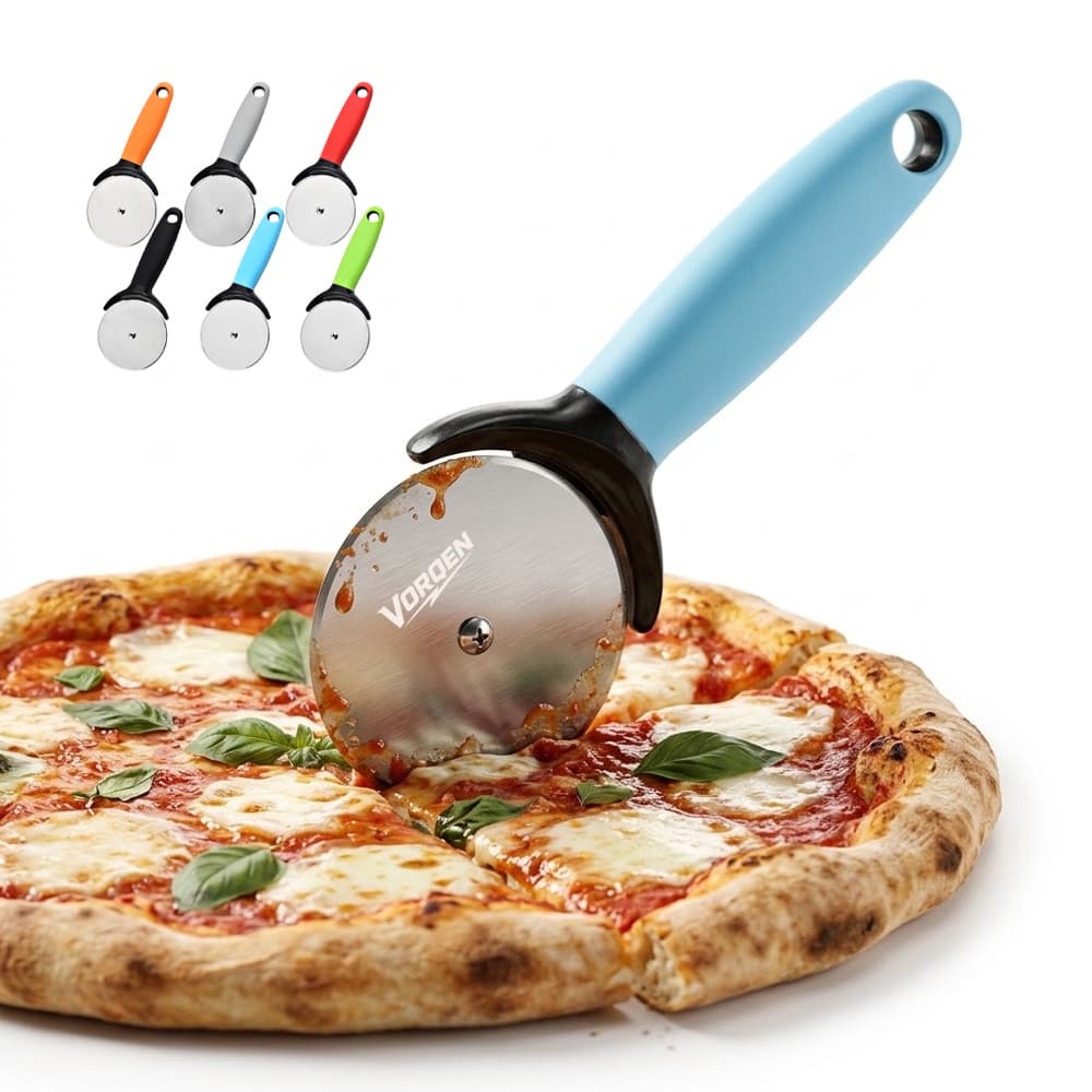Rotary Pizza Cutter w/ Ergonomic Grip - Custom Wholesale TOOLS KITCHEN GENERAL | Alogo Solutions