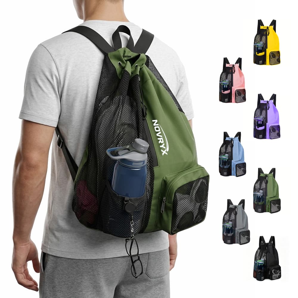 Mesh Nylon Drawstring Backpack - Custom Wholesale BACKPACKS DRAWSTRING | Alogo Solutions